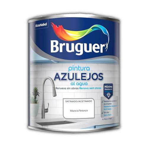 Esmalte Azulejos al agua satinado