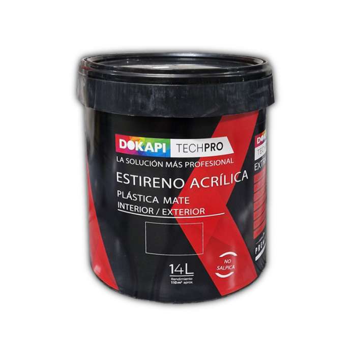 Dokapi mate Interior Exterior Pintura plástica blanca