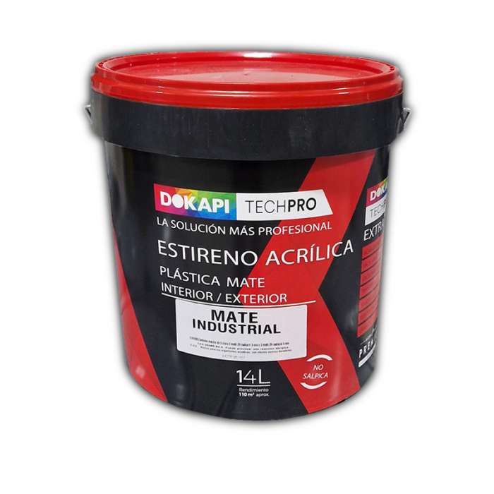 Dokapi mate Industrial Interior Exterior Pintura plástica blanca