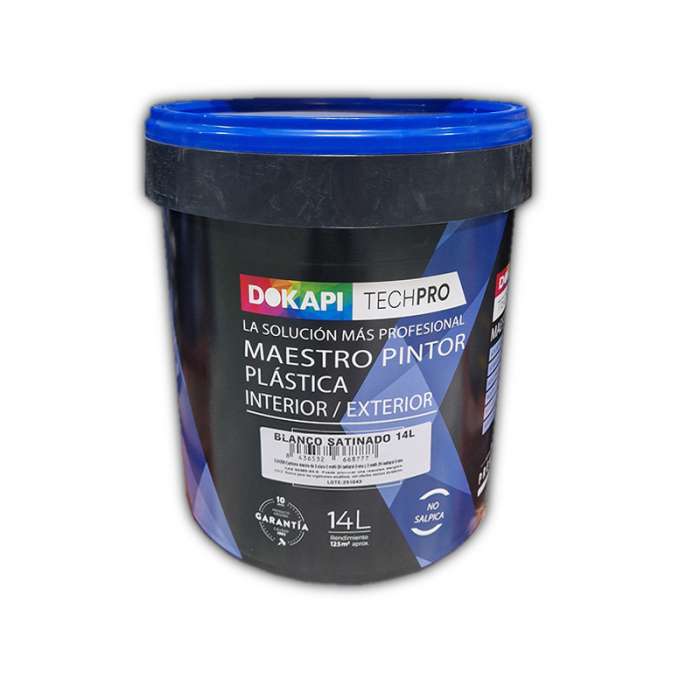 Dokapi maestro pintor mate Pintura plástica blanca