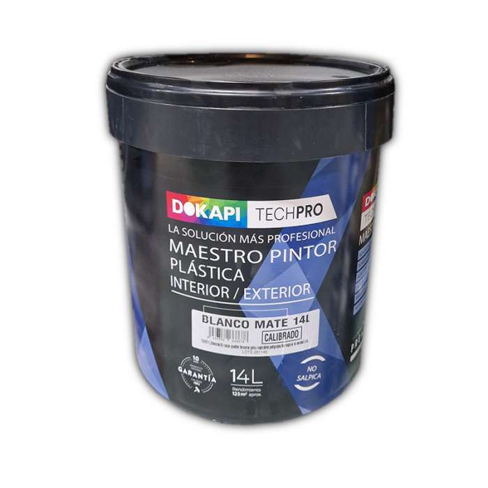 Dokapi maestro pintor mate Pintura plástica blanca