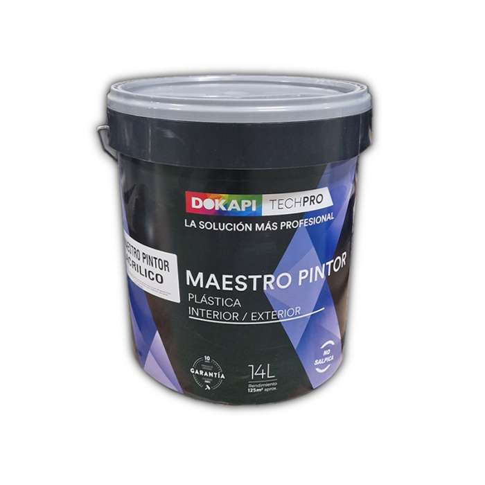 Dokapi maestro pintor mate acrílico blanca